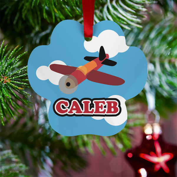 Airplane Metal Paw Ornament - Lifestyle