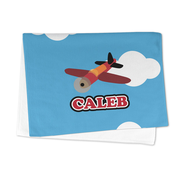 Airplane Microfiber Dish Towel - FOLDED HALF