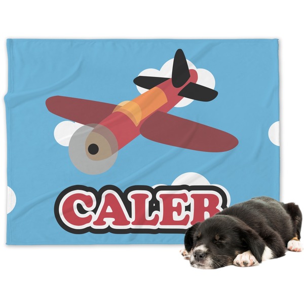 Custom Airplane Dog Blanket (Personalized)