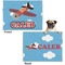 Airplane Microfleece Dog Blanket - Regular - Front & Back