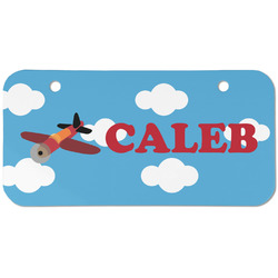 Airplane Mini/Bicycle License Plate (2 Holes) (Personalized)