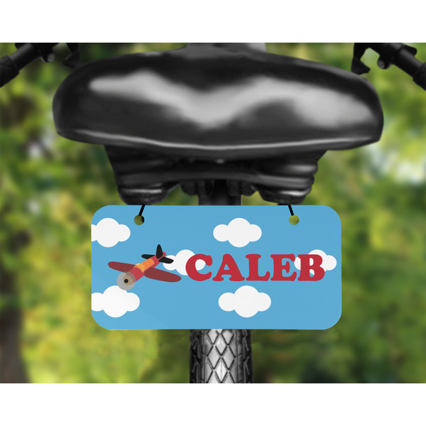 Airplane Mini License Plate on Bicycle - LIFESTYLE Two holes
