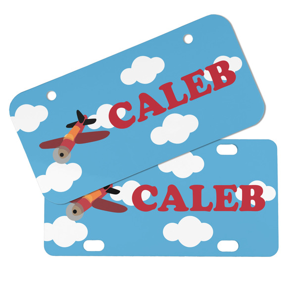 Airplane Mini License Plates - MAIN (4 and 2 Holes)
