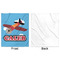 Airplane Minky Blanket - 50"x60" - Single Sided - Front & Back