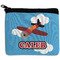 Airplane Neoprene Coin Purse - Front