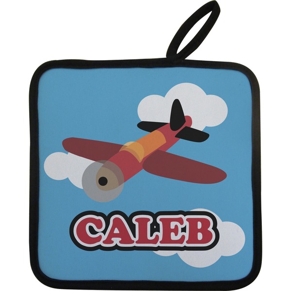 Custom Airplane Pot Holder w/ Name or Text