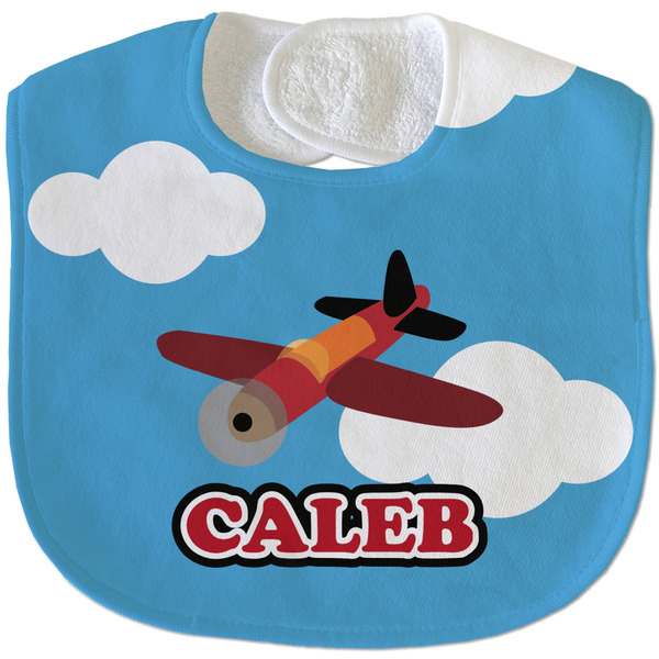 Airplane New Baby Bib - Closed and Folded