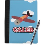 Airplane Notebook Padfolio - Large w/ Name or Text