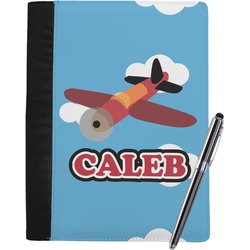 Airplane Notebook Padfolio - Large w/ Name or Text