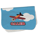 Airplane Burp Cloth - Fleece w/ Name or Text
