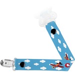 Airplane Pacifier Clip (Personalized)