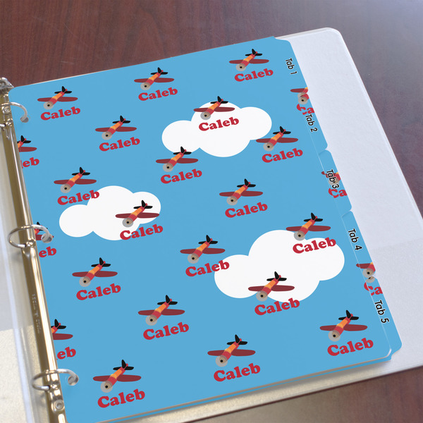 Airplane Page Dividers - Set of 5 - In Context