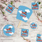 Airplane Party Supplies Combination Image - All items - Plates, Coasters, Fans