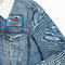 Airplane Patches Lifestyle Jean Jacket Detail