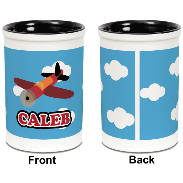 Airplane Pencil Holder - Black - approval