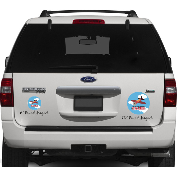 Airplane Personalized Car Magnets on Ford Explorer
