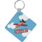 Airplane Diamond Plastic Keychain w/ Name or Text