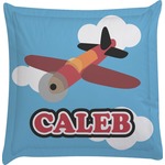Airplane Euro Sham Pillow Case (Personalized)