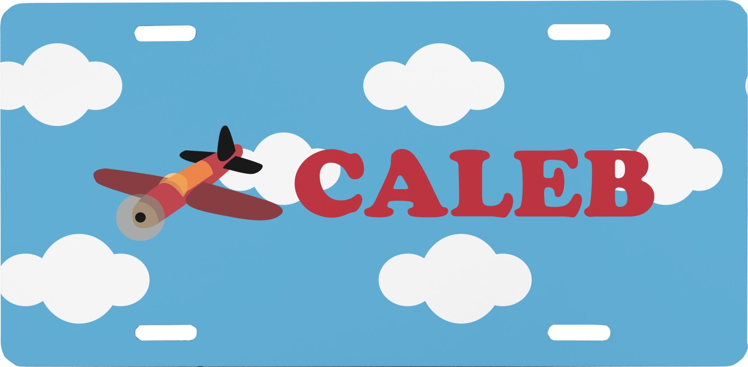 Custom Airplane Front License Plate (Personalized) YouCustomizeIt