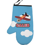 Airplane Left Oven Mitt (Personalized)