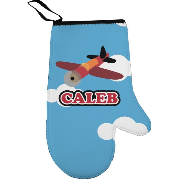 Custom Airplane Right Oven Mitt (Personalized)