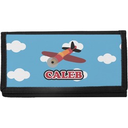 Airplane Canvas Checkbook Cover (Personalized)