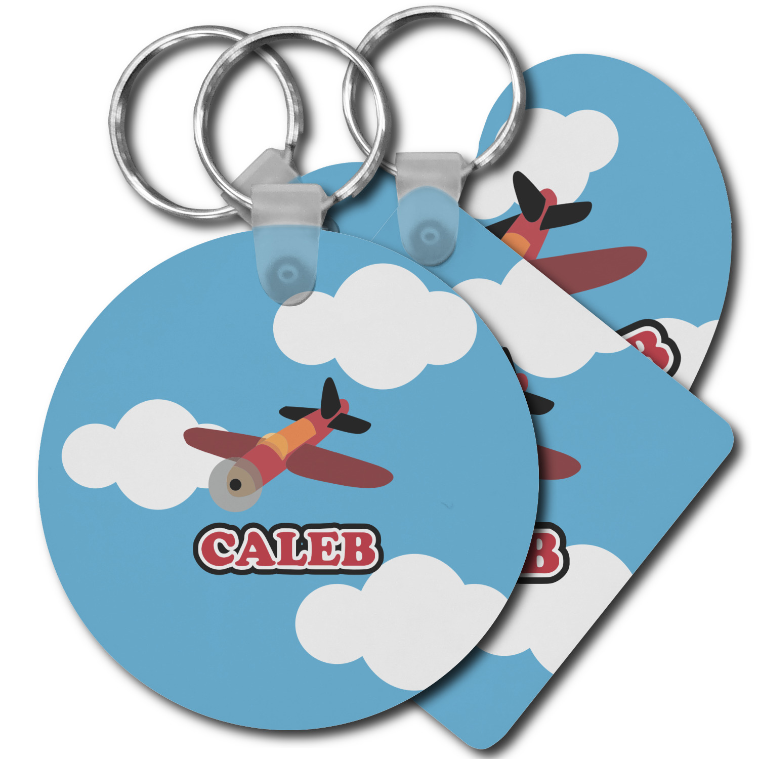 Airplane Plastic Keychains (Personalized) YouCustomizeIt