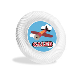 Airplane Plastic Party Appetizer & Dessert Plates - 6" (Personalized)