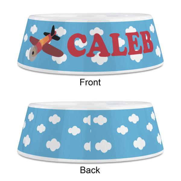 Airplane Plastic Pet Bowls - Medium - APPROVAL
