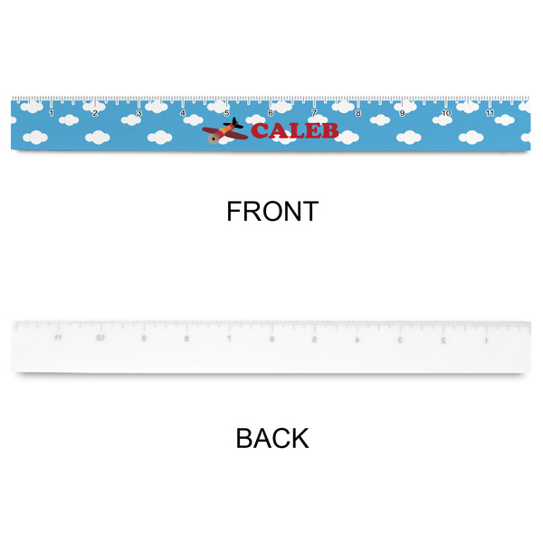 Airplane Plastic Ruler - 12" - APPROVAL
