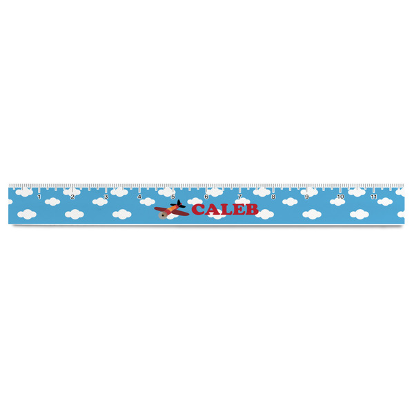 Airplane Plastic Ruler - 12" - FRONT