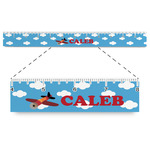Airplane Plastic Ruler - 12" (Personalized)