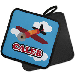 Airplane Pot Holder w/ Name or Text