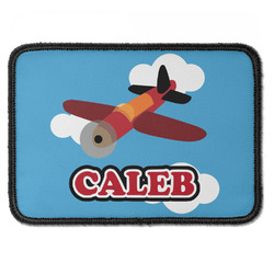Airplane Iron On Rectangle Patch w/ Name or Text