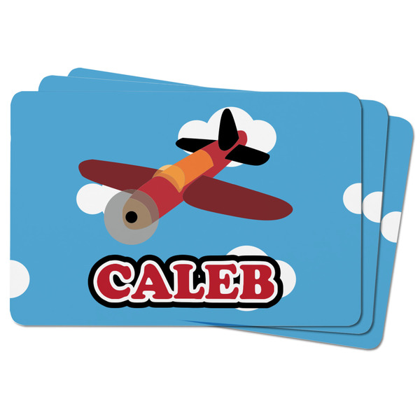 Airplane Rectangular Fridge Magnet - THREE
