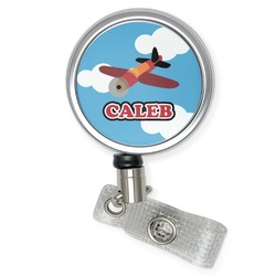 Airplane Retractable Badge Reel (Personalized)