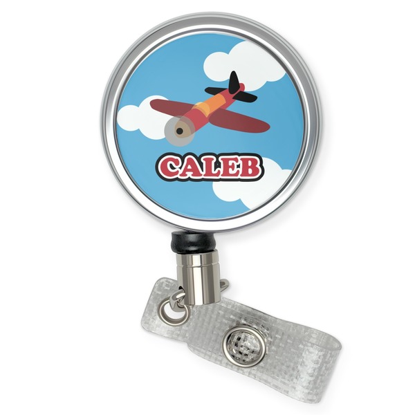 Custom Airplane Retractable Badge Reel (Personalized)
