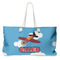 Airplane Large Tote Bag with Rope Handles (Personalized)