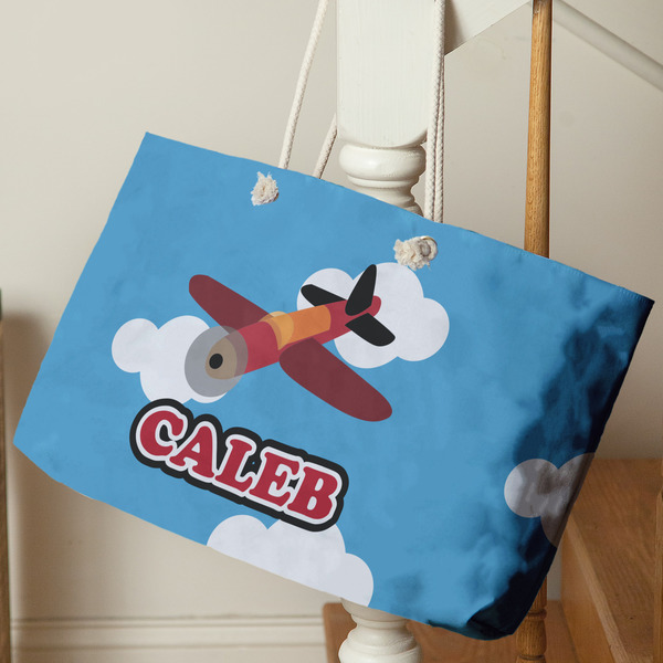 Airplane Large Rope Tote - Life Style