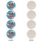 Airplane Round Linen Placemats - APPROVAL Set of 4 (single sided)