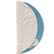 Airplane Round Linen Placemats - HALF FOLDED (single sided)