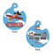 Airplane Round Pet ID Tag - Large - Approval