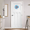 Airplane Round Wall Decal on Door