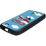 Airplane Rubber Samsung Galaxy 4 Phone Case (Personalized)