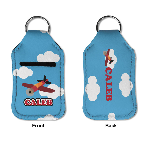 Airplane Sanitizer Holder Keychain - Small APPROVAL (Flat)