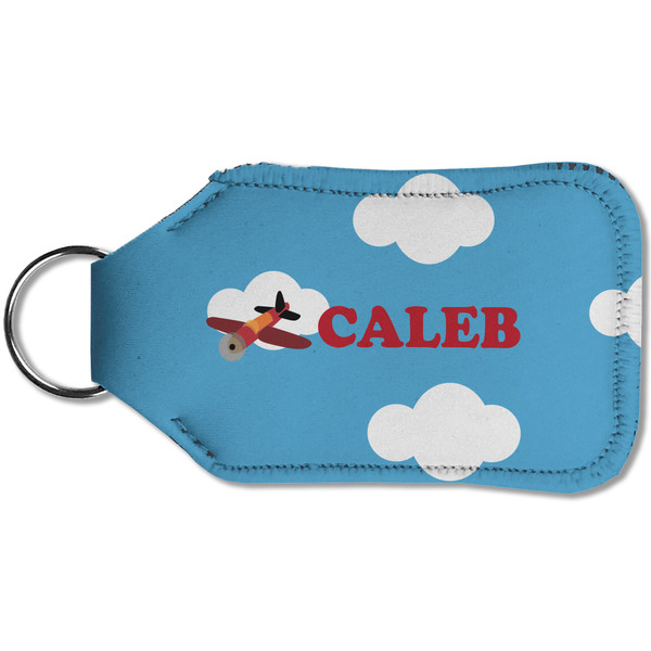 Airplane Sanitizer Holder Keychain - Small (Back)