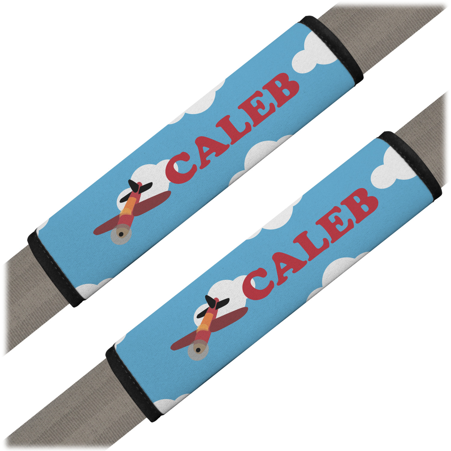Custom Airplane Seat Belt Covers (Set of 2) (Personalized) YouCustomizeIt
