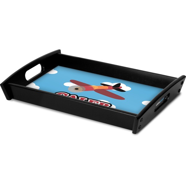 Airplane Serving Tray Black - Corner