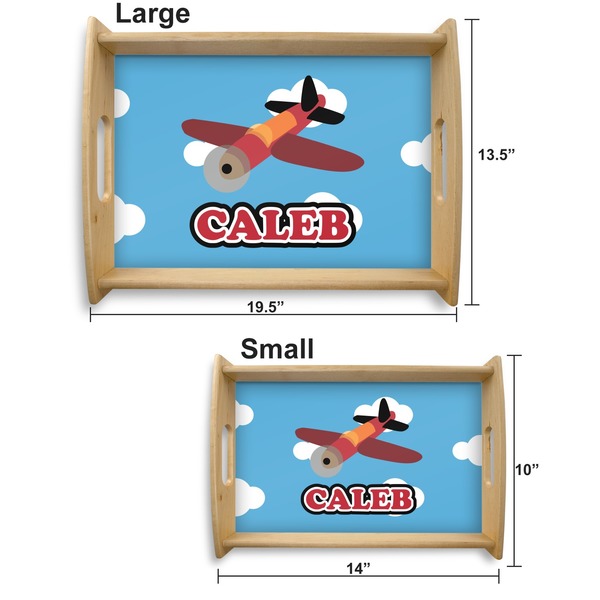 Airplane Serving Tray Wood Sizes