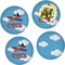 Airplane Set of Lunch / Dinner Plates